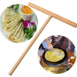 Crepe Maker Pannkoogitaigna Puidust Spreader Stick k&ouml;&ouml;gikomplekt DIY
