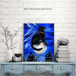 5D Teemantmaal, T&auml;ispuurimise &uuml;mmargused loomad Teemanttikandid Soodusm&uuml;&uuml;k Kassi mosaiik Teemantpilt 20X30