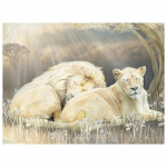 T&auml;is&uuml;mmarguse puuriga teemantmaal  Lion Group  Tikand Ristpistes Rhinestones Kodukaunistus 20X30CM