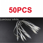 50 tk helendav silikoonist vooder Punane oranž roheline roosa silikoonseelikud Spinnerbait Buzzbait kummist Jig Lures kalmaari seelikud valge