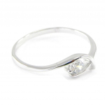 Bague Argent 'C&acirc;lin' Blanc 50 valge