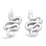 Les Tr&eacute;sors De Lily [C6952] &ndash; h&otilde;bedased 'Mythical Serpent' h&otilde;bek&otilde;rvar&otilde;ngad (roodiumiga kaetud) &ndash; 7x12 mm h&otilde;be