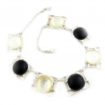 Dolce Vita [E1552] - Collier Cr&eacute;ateur 'Studio' Noir Blanc must