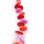 NOA [K0168] - Designer kaelakee 'Coloring' punane oranž roosa punane