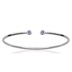 Les Tr&eacute;sors De Lily [M9949] - lahtine h&otilde;bedane k&auml;ev&otilde;ru 'Sissi' h&otilde;bedaselt lilla (roodiumiga kaetud) - 58 mm 2 mm h&otilde;be