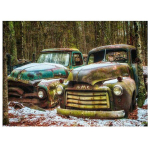 5D DIY Teemantmaaling Retro auto t&auml;isring puur Tikand N&auml;put&ouml;&ouml; Ristpiste 20X30CM