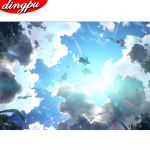 Teemantmaalikomplekt Mosaiikk&ouml;&ouml;k Teemantkunst tikandid Loom K&auml;sitsi valmistatud Kingitus Kodukaunistus 20X30CM