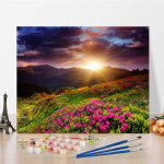 DIY v&auml;rvid numbrite j&auml;rgi &otilde;limaali komplekt L&otilde;uend DIY &otilde;limaal numbrite j&auml;rgi Seinakunsti kaunistused kodukinki kunstiks ja hobideks 40x50cm no frame