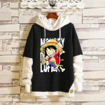 Cosplay Luffy ONE PIECE Cosplay mantel mood vabaaja anime perifeerne kapuuts teksa jope lahtine v&otilde;lts kaheosaline 3XL