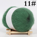 25g/rull Angora Moh&auml;&auml;r ka&scaron;miir kudumine villane l&otilde;ng kampsun Sall Line heegelniit Fashion Soft 11