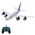 A380 2,4G RC lennukiga lendav lennukipurilennuk LED-prožektoriga 3CH algajale EPP vaht, fikseeritud 1 battery valge