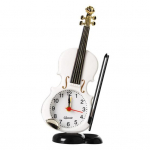 &Auml;ratuskell T&auml;ppismoeline Lucid Party Kodune numbrilaud Vintage Viiuli Dekoratsioon Mehaaniline &Auml;ratuskell valge