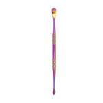 1 tk Kahe otsaga roostevabast terasest k&uuml;&uuml;nenaha suruja Dead Skin Push Remover pedik&uuml;&uuml;ri jaoks manik&uuml;&uuml;ri k&uuml;&uuml;nekunsti puhastusvahend