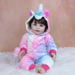 BZDOLL 55cm Pehmest silikoonist Reborn Baby Doll m&auml;nguasi t&uuml;drukule, riidest kehale, 22-tolline Lisa printsessi v&auml;ikelapse riietus m&auml;ngumaja s&uuml;nnip&auml;evakingitus Brown eyes, 55cm Doll