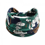 Puuvillane pehme pea&uuml;mbris Bandana turban elastne s&otilde;lme juukseaksessuaarid Vintage peapaelad laiad lilleprintid Boho 10