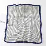 Moodne siidist kandiline sall naistele 60 cm, satiinist kaelaga, juuksesidemega kott, pehme kontorikaelar&auml;t, hijab, naisterahvas.