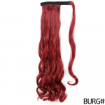 MISS WIG 22 34 tolli pikk sirge s&uuml;nteetiline k&otilde;rge temperatuuriga kiust must hobusesaba naistele paruka juuksepikendused 55 cm