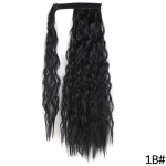 MERISIHAIR Pikad lainelised juuksepikendused s&uuml;nteetilisest kiust pikk laineline sirge klamber igap&auml;evases kandmises naiste hobusesabas 55 CM