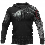Mustvalge Tattoo Dragon 3D Prindiga Meeste Pusad Pusad Unisex Streetwear Pullover vabaaja avar jakk Spordidressid 4XL L