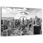 Mustvalge l&otilde;uendiprint New York City 60x40 must/valge