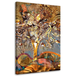 L&otilde;uenditr&uuml;kk Gustav Klimt Elupuu 70x100 kuldne