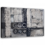 L&otilde;uenditr&uuml;kk Abstract Grey Painted 60x40 hall v&auml;rv