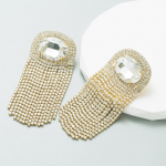 Naiste rippk&otilde;rvar&otilde;ngad, pikad tutid, liialdatud klaasist kristallist temperamendisulamist k&otilde;rvar&otilde;ngad OneSize roheline