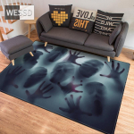 Halloweeni &otilde;udusvaip magamistoa jaoks Naljakas uksematt 3D-prinditud lastetoa vaip Vannitoa matt Halloweeni kaunistusala vaibad 40x60cm 1pcs