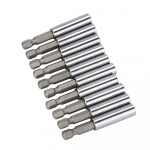 (Nikita) 10x Hex Shockwave magnetl&ouml;&ouml;giga kruvikeeraja otsiku hoidik DeWalt Makita Boschi jaoks One Size hall v&auml;rv