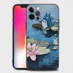 Telefoni&uuml;mbris Iphone 14 13 12 11 Pro Max Xs Max Xr X 7 8 Plus 12 Mini 6s Silicone Capa Black Shell Totoro jaoks For iPhone 11