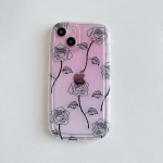 Rose Flower Ins telefoni&uuml;mbris Iphone 11 13 Promax 14 Pro Max 12promax pehmest silikoonist armas laserp&otilde;rutuskindel tagakaane kate For iphone 13