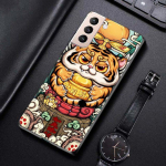 Naljakas Animal Panda Tiger Art silikoon&uuml;mbris Samsung Galaxy S22 S21 S20 Ultra Fe S10 S9 S8 Plus 4g 5g S10e S7 servakaas For Samsung S8