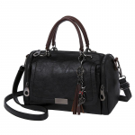 Yogodlns Tassel Decor k&auml;ekott Naiste suure mahutavusega &otilde;lakott Mood lukuga Crossbody kott eemaldatava rihmaga 27x15x18cm