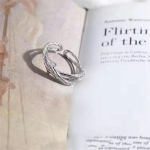 Vintage ebaregulaarsed okkad paaris&otilde;rmus Retro lilledega roosi isikup&auml;ra reguleeritavad s&otilde;rmused naiste armastajatele ehted kingitused