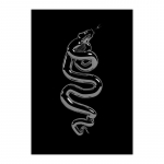 Loomakunst Must m&uuml;rkmao kuju Skulptuur L&otilde;uend Maalimine Seinakunst Plakatid Prindid Elutoa seinapilt Kodu Cuadros 20x30cm