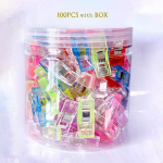 100/50/25 tk terava otsaga plastist klambrid, lapitehnika &otilde;mblusklambrid, mis hoiavad k&auml;sit&ouml;&ouml;na tekiklambrid klambrid 100pcs /Box
