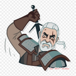 Geralt Of Rivia The Witcher 3 Wild Hunt Telegram Triikraud soojus&uuml;lekandel tr&uuml;kkimine Vin&uuml;&uuml;lplaastrid Kleebis riietele Ise ise tehke aplikatsioonid pestavad plaastrid