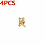 4tk/komplekt Ebaregulaarne R t&auml;hestik Pross Elegantne Mood Mehed Luksuslik Vintage algust&auml;ht Rev&auml;&auml;rin&otilde;elad Prossid Peos&auml;rk Mantel Ehted Aksessuaarid Kingitused 4pcs must