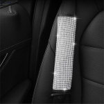 Bling rooli kate Crystal Rhinestone Diamond auto rooliratta katted Auto stiil Auto lisatarvikute seeria jaoks shift knob cover gray