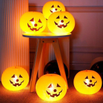5 tk LED valgustusega &otilde;hupall Lateks k&otilde;rvitsa &otilde;hupallid Halloweeni peokaunistused kodus Halloweeni k&otilde;rvitsa sisekujunduseks &otilde;ues siseruumides 5pcs/set