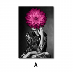 Moodne lihtne ilu elutoa kaunistus maali P&otilde;hja-Euroopa tegelased veranda raamita rippuv maali s&uuml;damik 20x30cm No Frame barbie roosa v&auml;rv