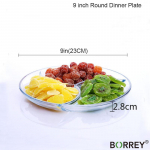 BORREY klaastaldrik Toit karastatud klaasist puuviljataldrik Mikrolaineahi K&uuml;te Eraldusalus Magustoit Suupistetaldrik Loominguline avaleht 9 inch Round