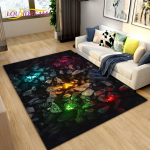 3D-v&auml;rviline munakivist piirkonna vaip, vaibavaip elutoa magamistoa kaunistamiseks, k&ouml;&ouml;gi uksematt, vannitoa libisemisvastane p&otilde;randamatt 40cm x 60cm