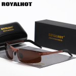 RoyalHot Mehed Naiste Polariseeritud sulamist ristk&uuml;likuraamiga p&auml;ikeseprillid S&otilde;itmine P&auml;ikeseprillid Varjud Oculos masculino Meesed pruun