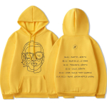 Le Monde Chico Tees Album PNL Hoodie Prantsuse r&auml;pib&auml;nd Harajuku puuvillane kapuutsiga dressipluus pikkade varrukatega topid mantel Unisex moekapuutsid XL yellow
