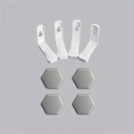 4 tk voodilina hoidik, n&otilde;elavaba n&auml;htamatu &otilde;mblusteta libisemisvastane klamber, koduteki nurk fikseeritud pannal hall