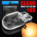 10 tk T10 W5W halogeenauto tuled 194 168 signaallamp m&otilde;&otilde;teriista valgus lugemistule t&uuml;hjenduslamp 12V soe valge