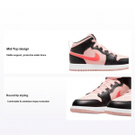 Air Jordan 1 Mid PS Must Roosa Punane Laste Tossud Atmosphere Infrared-23 640734-604 35