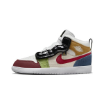 Air Jordan 1 Mid ALT SE PS Messy Room Laste tossud Mitmev&auml;rviline Valge Gym-Red DR6962-100 30