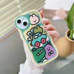 L&auml;bipaistev Wave Edge v&auml;rvitud silikoon&uuml;mbris Xiaomi Redmi Note 10 11 12 Samsung A14 A24 A34 A54 iPhone 15 14 13 Funda Cute Cartoon Animal autokaanele Infinix Hot 10 (X682)